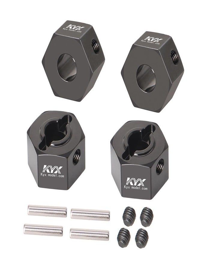 KYX Racing Aluminum Heavy Weight Wheel Hex Hub Upgrades Parts Accessories for 1/16 Scale RC Crawler Car Traxxas Mini-Maxx - Image 1